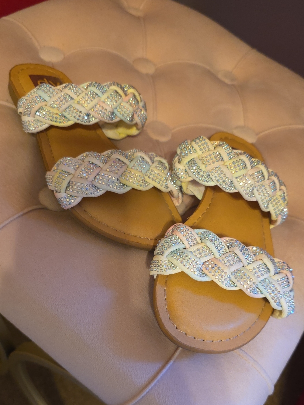 NEW Dolce Vita Girl Cristal Braided Sandals- 13